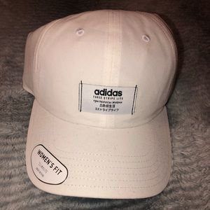 woman’s white impulse adidas hat